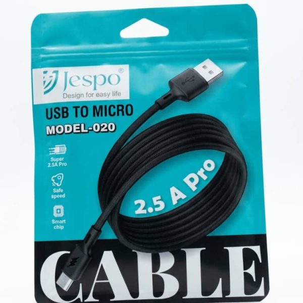 Jespo MODEL-020 2.5A Pro Micro USB Braided Cable