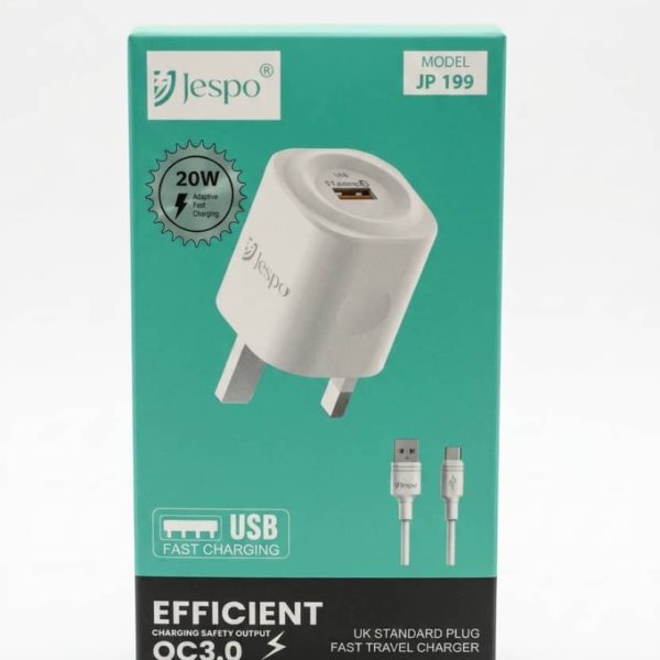 Jespo JP-199 20W QC3.0 Efficient Fast Travel Charger
